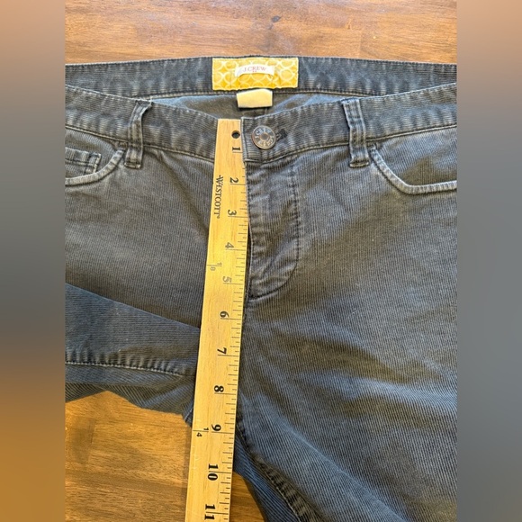 J Crew Charcoal Corduroy Pants Woman’s SZ 31 Regular Straight Leg Pockets Casual - Picture 8 of 10